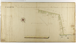 151 Tracékaart van de grens tussen de dorpen Spakenburg en Nijkerk, met weergave van de percelen en eigenaren in het ...